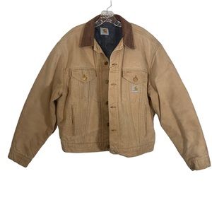 Vintage Carhartt Jacket. Button-Up style. Chest:26"  Length: 24"